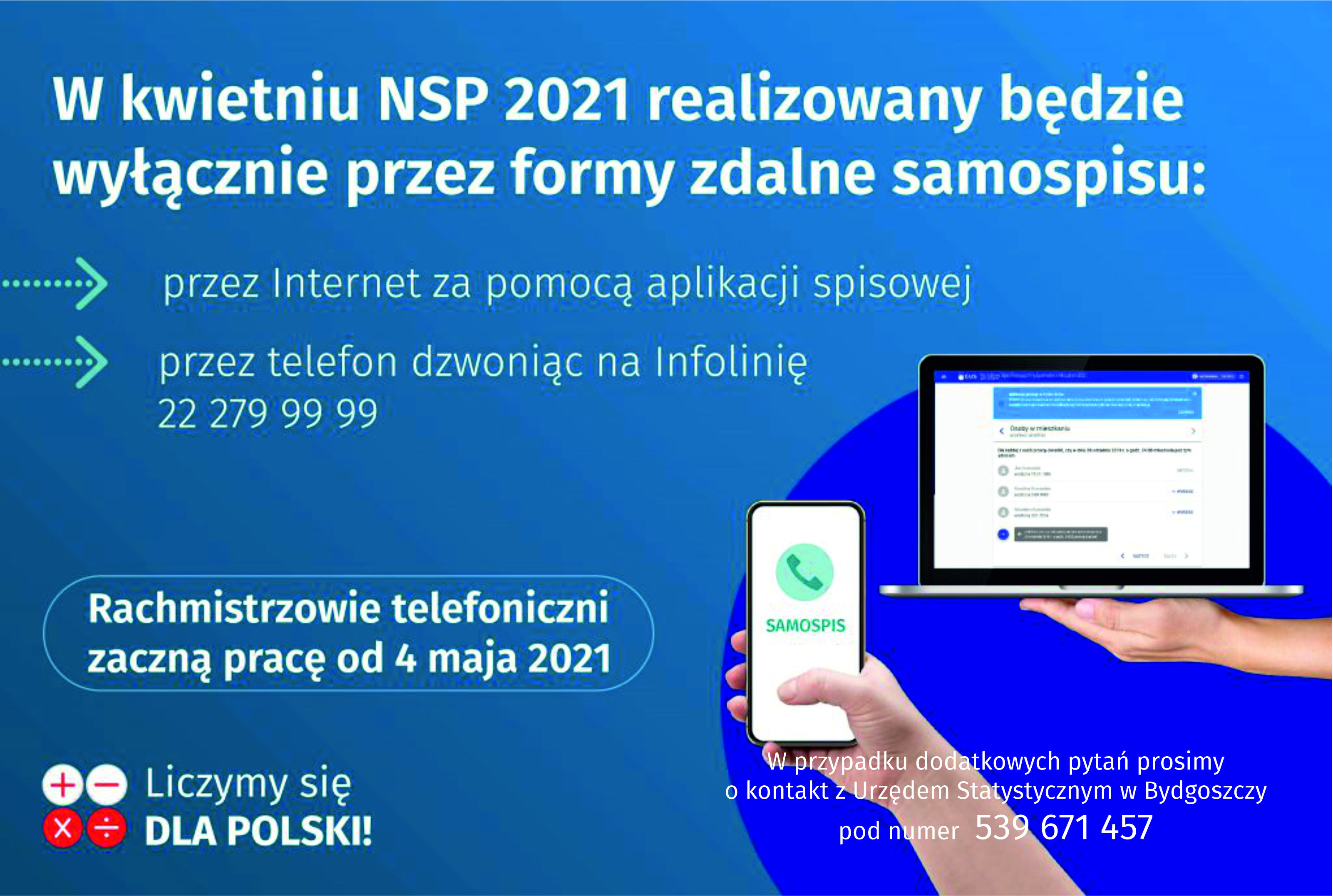 Informacja o metodach realizacji NSP2021 kwiecień